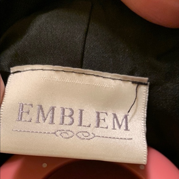 Emblem Black Tailored Wool Blend Blazer Vintage - Picture 10 of 11